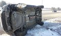 Шофьор се преобърна в канавка на пътя Русе - Велико Търново