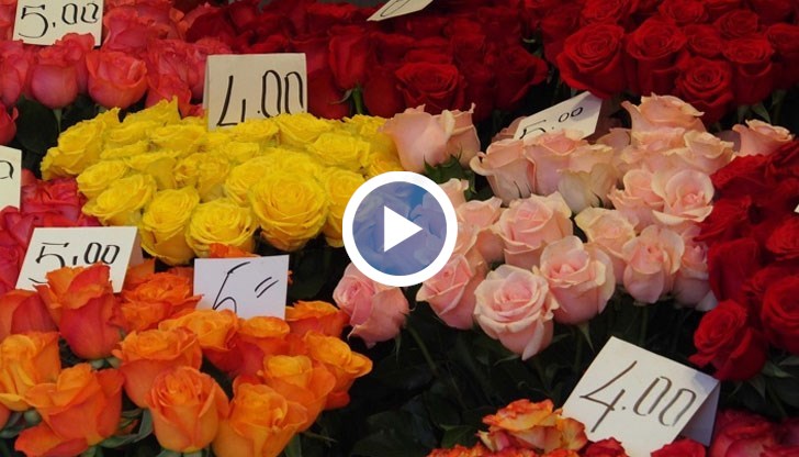 На 8 март търговията с цветя е във вихъра си