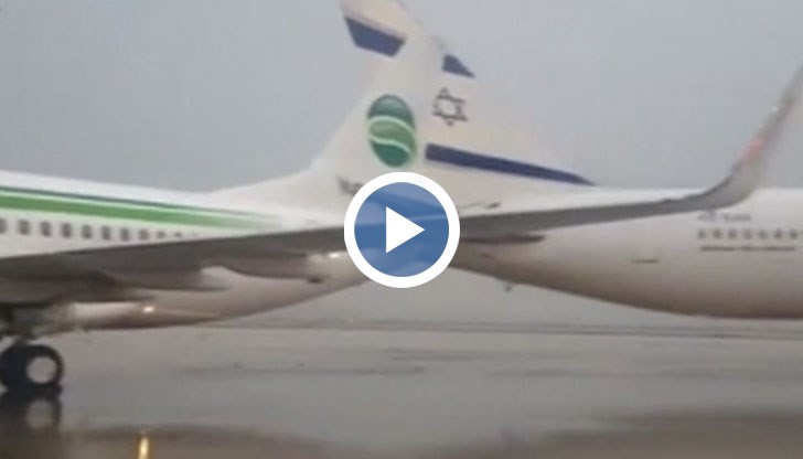Самолет на авиокомпания "Германия" се вряза в машина на израелски превозвач "Ел Ал"
