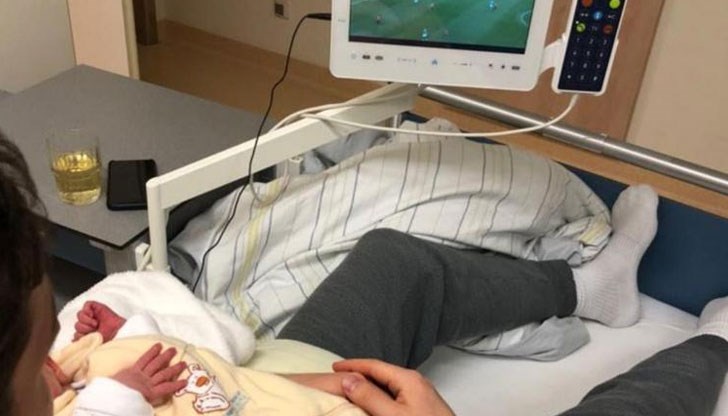 28-годишният Себастиан Руди прегърна първата си рожба 28-годишният Себастиан Руди прегърна първата си рожба