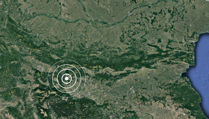 Трусът е регистриран в 19:58 часа Трусът е регистриран в 19:58 часа