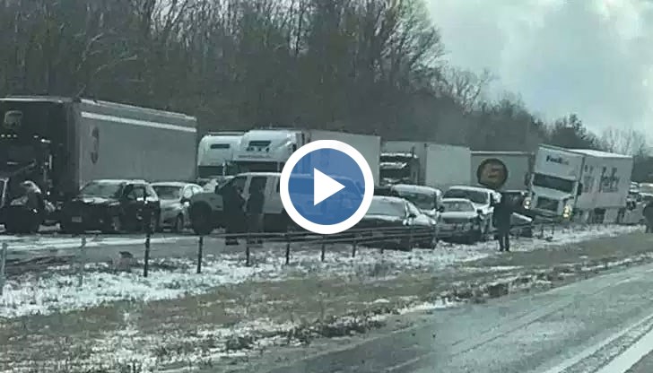 Основната причина за произшествието е силният снеговалеж