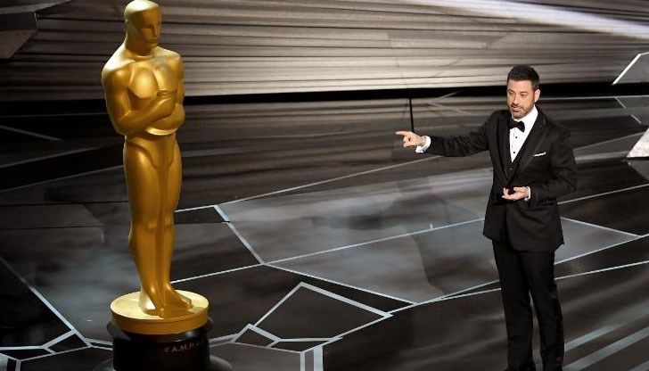 Водещият на 90-ата церемония за връчване на наградите Оскар Джими Кимъл откри шоуто с шега