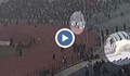Камери заснели бомбения инцидент на стадион „Васил Левски”