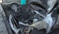 Кола горя на улица „Шести септември“