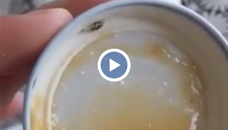 Въпреки стерилизацията и топлинната обработка, червеят беше още жив, недоумяват потресените родители