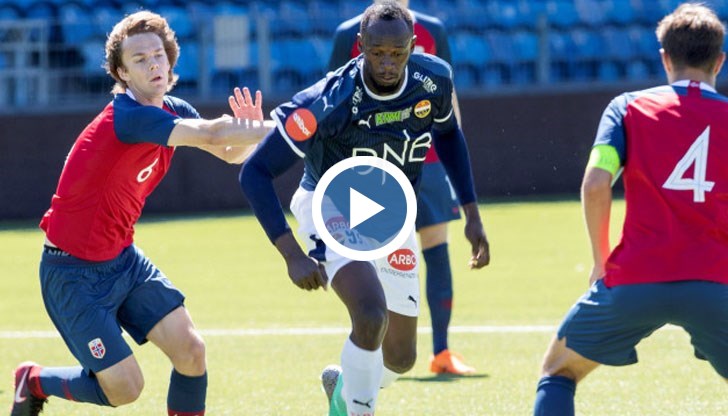 Световният рекордьор дебютира за футболен отбор