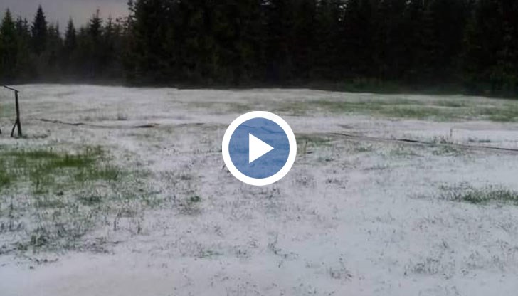 20-сантиметрова настилка от лед се образува след едночасовия валеж