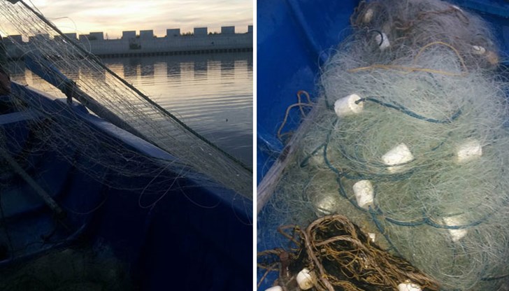 Инспектори от ИАРА Русе са открили 3 бр. рибарски немаркирани мрежи