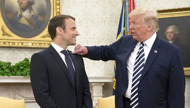 "Защо не напуснеш ЕС?", попитал Тръмп на срещата си с Макрон в Белия дом "Защо не напуснеш ЕС?", попитал Тръмп на срещата си с Макрон в Белия дом