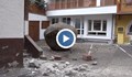 20-тонна скала разби сграда в Австрия