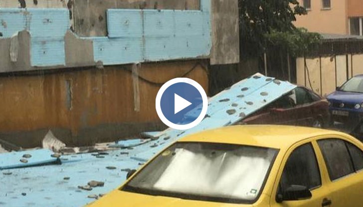 Ураганен вятър и мощна градушка удариха Старозагорско