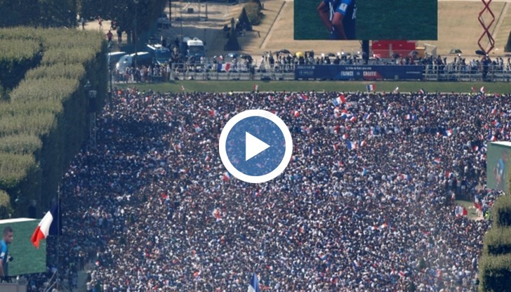 Еуфория завладя Париж, улиците са пълни с фенове