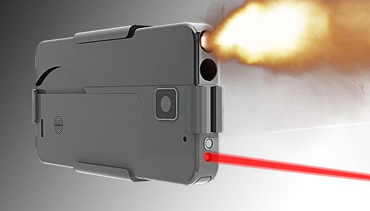 Огнестрелното оръжие изглежда като масивен смартфон с калъф, а цената му е 500 долара