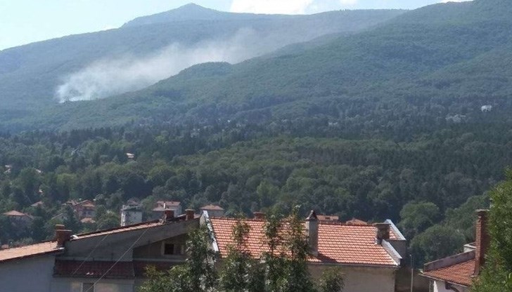 Според очевидци облаците с дим идват от квартал Бояна