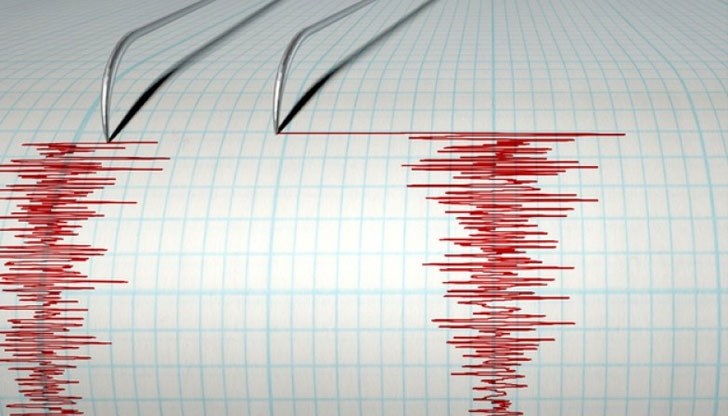 Епицентърът на труса се намира на 243 км северозападно от Русе