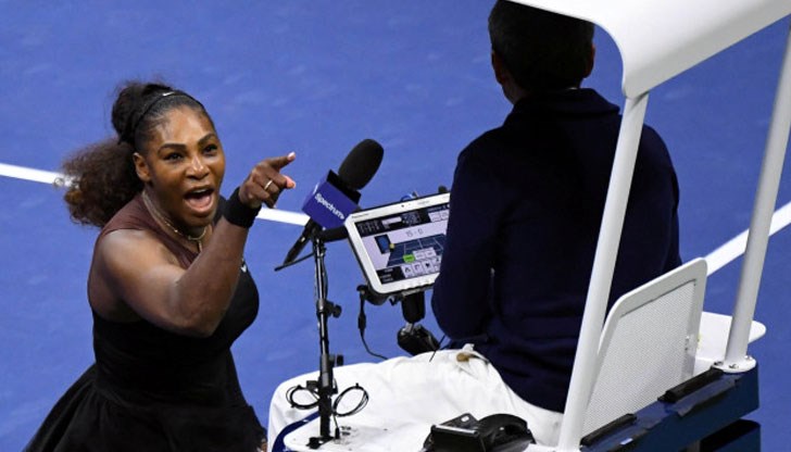 Повод за рисунката е поведението на тъмнокожата американка по време на финала на US Open