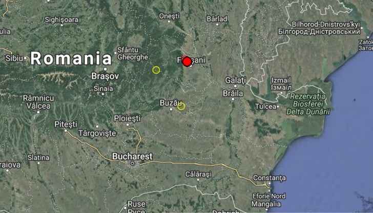 Трусът е регистриран в 13:56 часа Трусът е регистриран в 13:56 часа