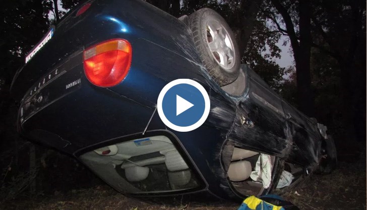 Автомобилът се е пързалял близо 30 метра, преди да спре