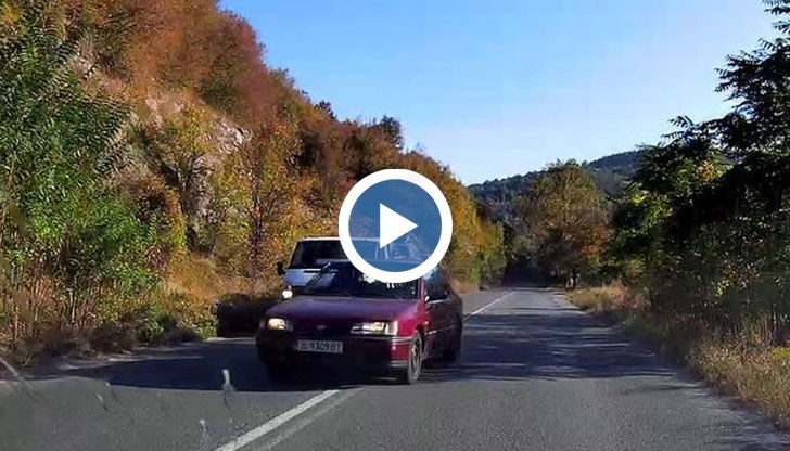 Принудих се да спра, за да не се сблъскаме челно