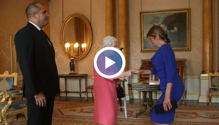 Деси Радева подари брошка с български орнаменти  на Елизабет II