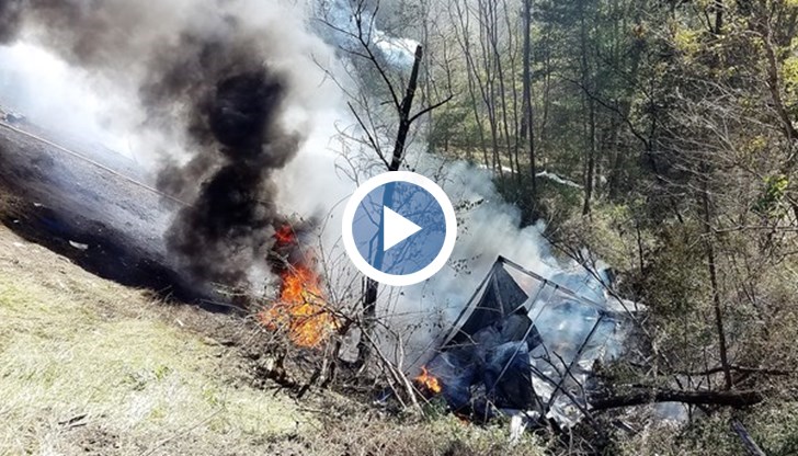 Тялото на шофьора е изгоряло до кости