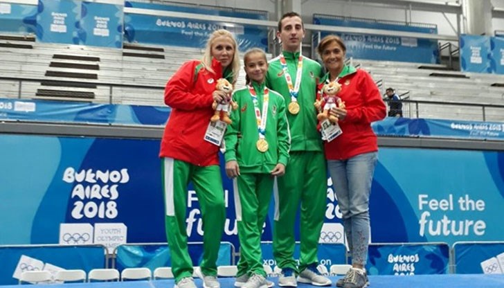 Българските акробати Мариела Костадинова и Панайот Димитров спечелиха златни медали