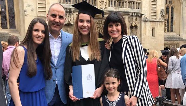 Веднага след като е завършила за бакалавър Гергана започва работа при Кристалина Георгиева