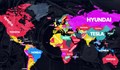 Карта на най-харесваните марки по света