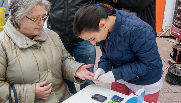 Най-високата измерена стойност бе 20, 8 mml/l