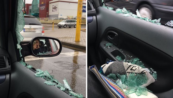 "Смелчагата" крещял, счупил с юмруци стъклото и избягал