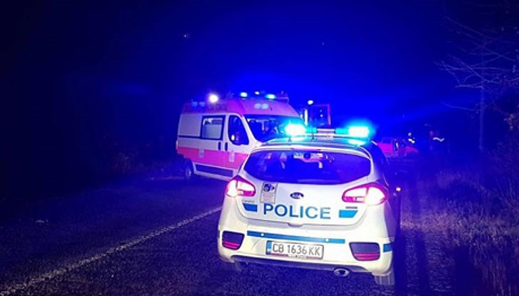 Тялото на мъж лежало на пътя след инцидента Тялото на мъж лежало на пътя след инцидента