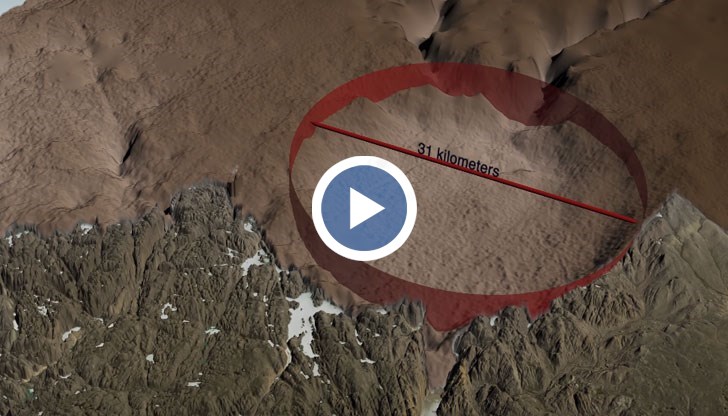 Метеорит се е сблъскал със Земята преди 12 000 години