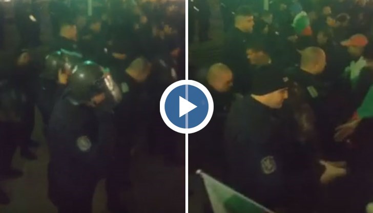 Перничани ги поздравиха с викове и лично с поздрави в ръка. Протестът бе прекратен