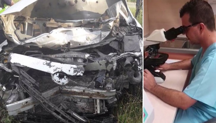 Ударът е толкова силен, че едната кола се разцепва на две