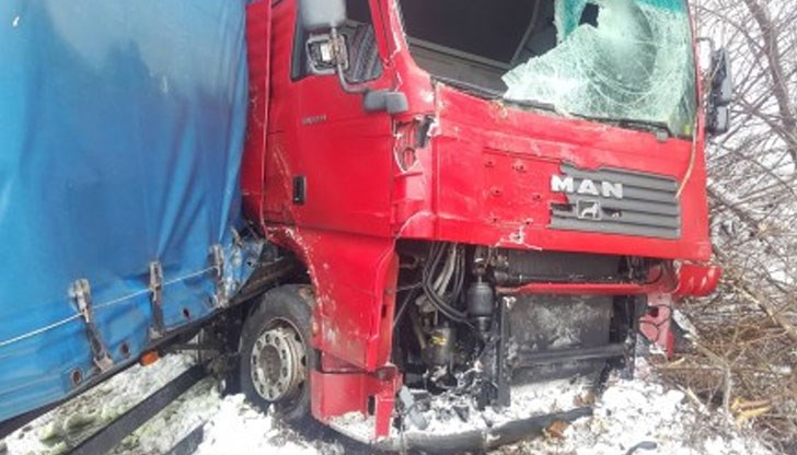 Причината за инцидента е несъобразена с тежките зимни условия скорост