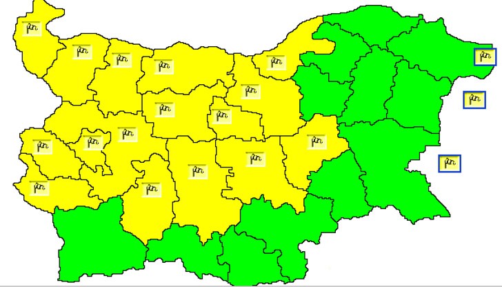 Очаква се вятърът да достигне 19 м/сек