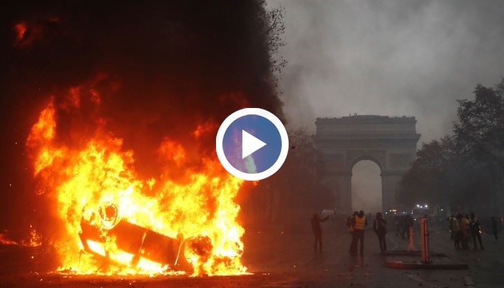 Сблъсъци и ранени на протеста на "жълтите жилетки"