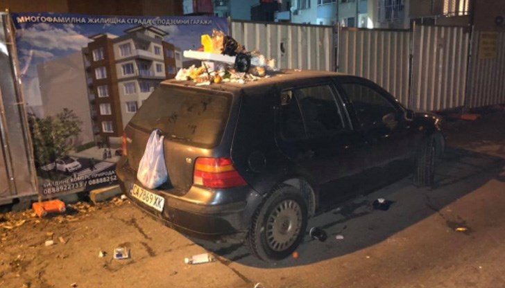 Когато паркираш като ... голфаджия и камионът с боклук не може да мине