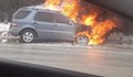 Джип се запали край Ябланица