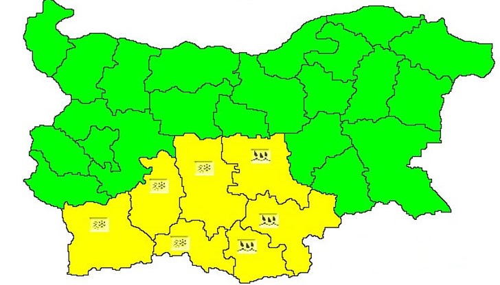 Предупреждение за сняг и поледици