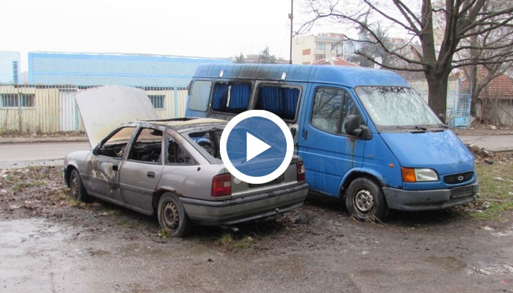 Съмнения за умишлен палеж на автомобили в Русе