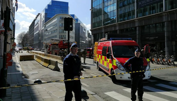 Евакуация и полицейска блокада в белгийската столица