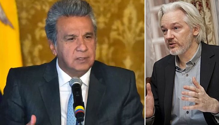 Президентът на Еквадор Ленин Морено отправи остри обвинения срещу основателя на "Уикилийкс"