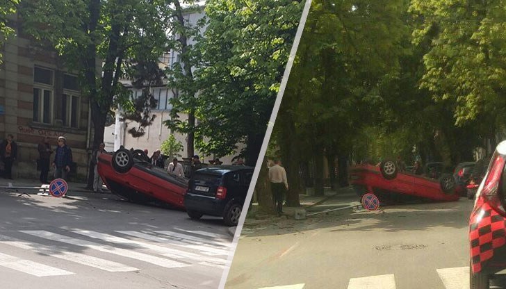 Зрелищен инцидент до банка ОББ