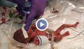 Най-малкото бебе в света е изписано от болницата