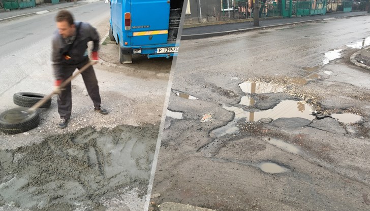 Огромни дупки на улица "Згориград" трошат автомобилите на шофьори