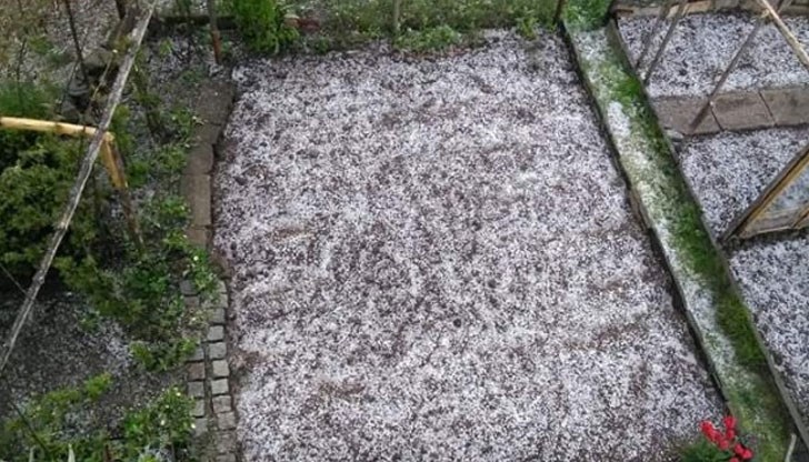 Ледените късове са били с големината на грахово зърно