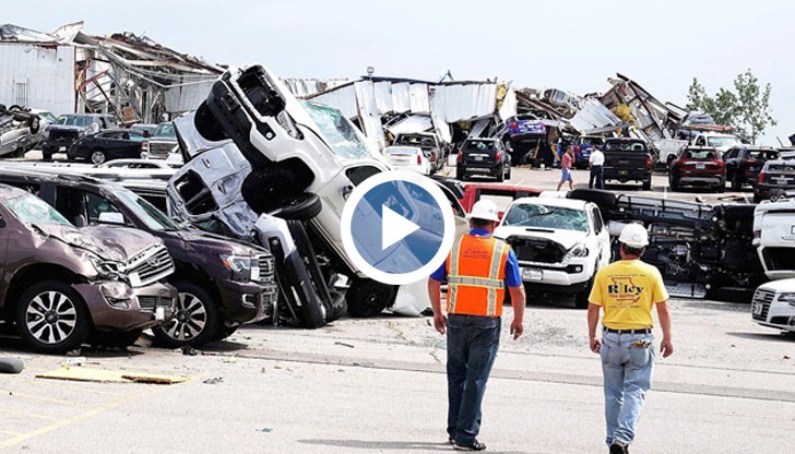 500 автомобила са повредени или напълно унищожени в дилърски център на Chevrolet и Toyota