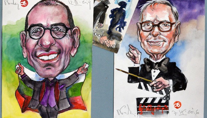 Шаржовете представят изявени лица на литературата, културата, музиката, творческите среди